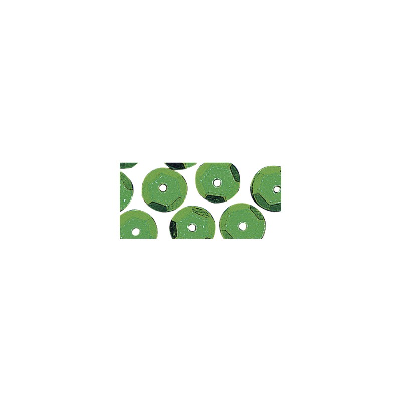 Paillettes bombées 6mm vert clair Paillettes bombées 6mm vert clair