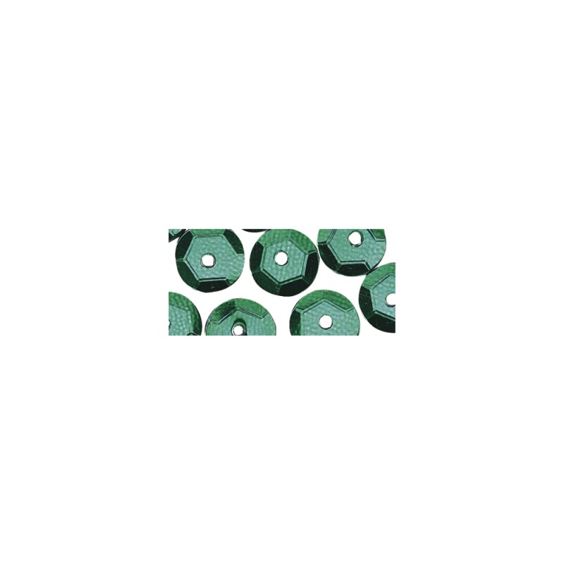 Paillettes bombées 6mm vert Paillettes bombées 6mm vert