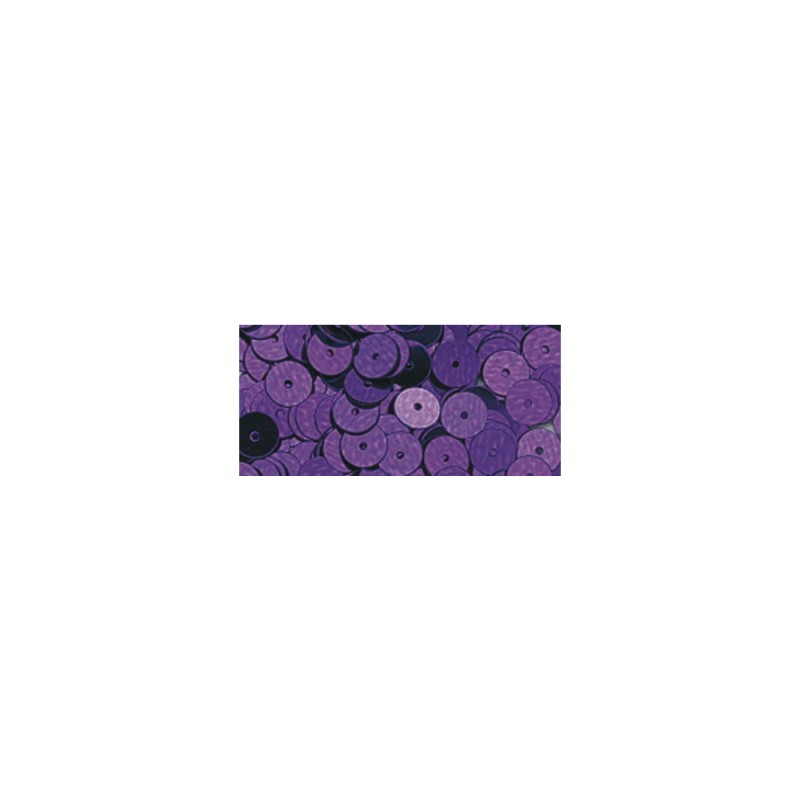Paillettes lisses 6mm boîte 7g. lilas foncé Paillettes lisses 6mm boîte 7g. lilas foncé