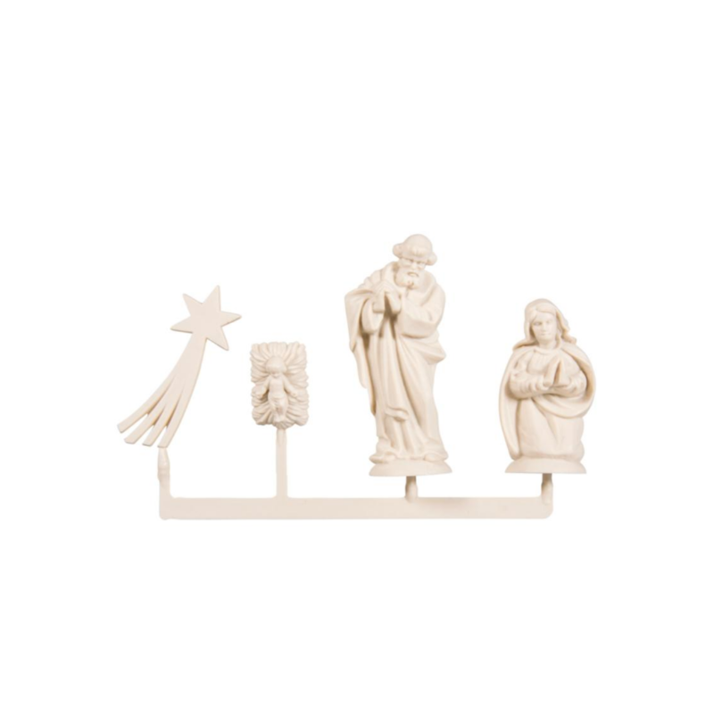Crèche: La famille sainte + comète 40 mm Crèche: La famille sainte + comète 40 mm