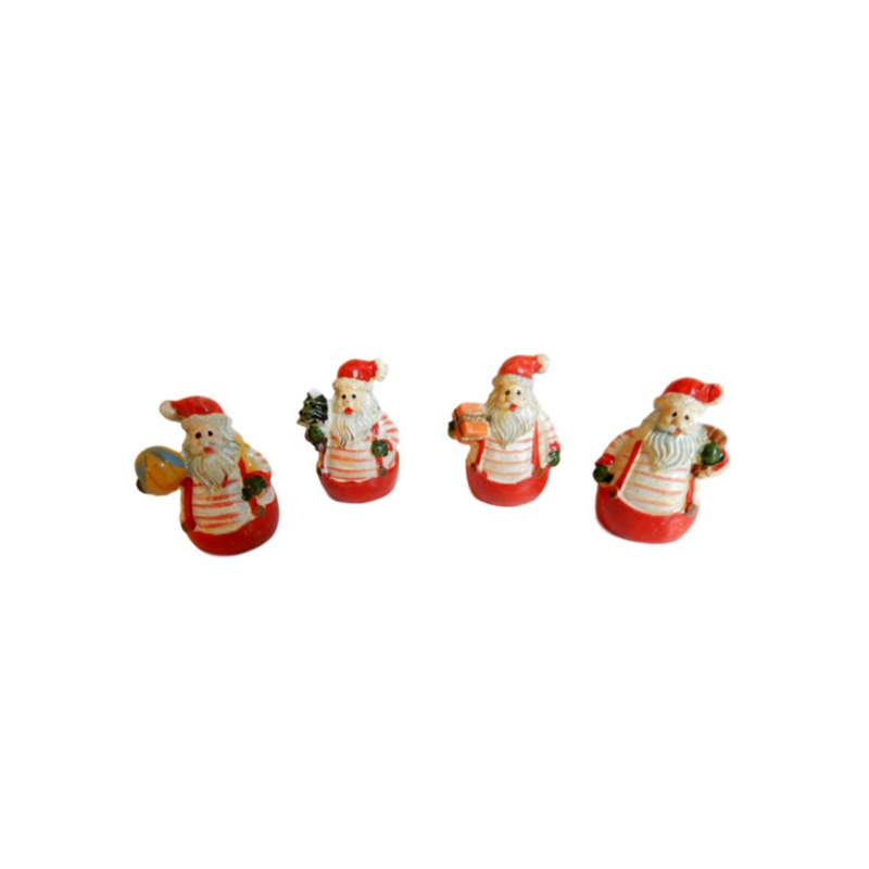 petits peres noel en résine petits peres noel en résine