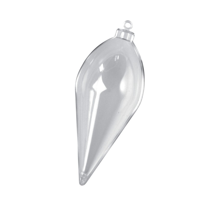 Cône en plastique transparent 2 parties Cône en plastique transparent 2 parties