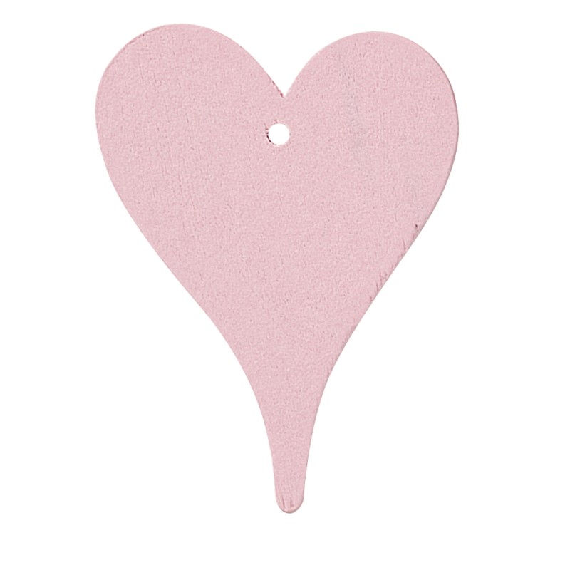 Petit coeur en bois rose Petit coeur en bois rose
