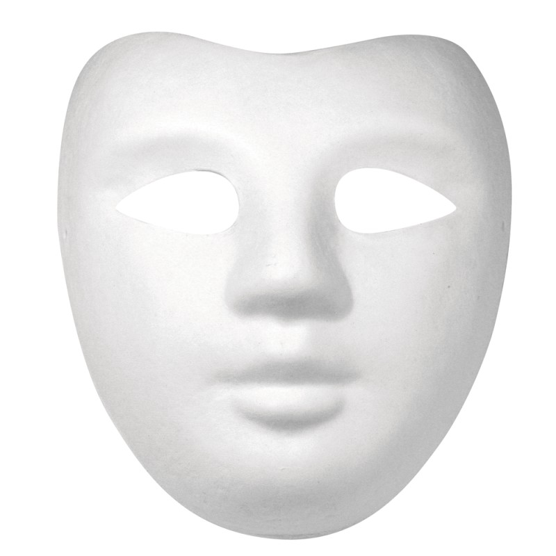 Masque en papier-maché : Visage Masque en papier-maché : Visage