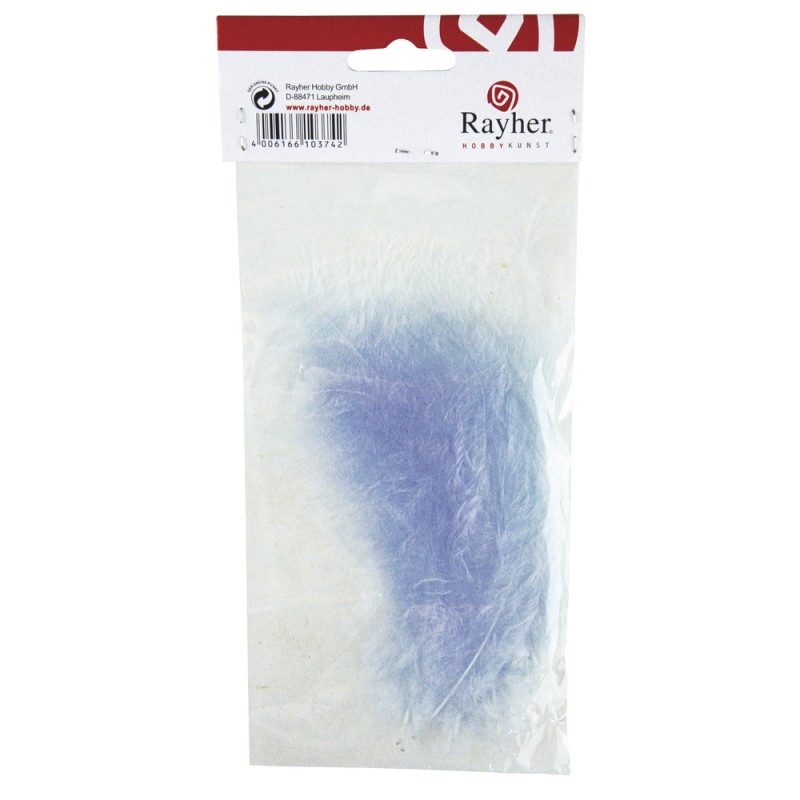 Plume duvetée 10-15 cm. sct.-LS 15 pces Plume duvetée 10-15 cm. sct.-LS 15 pces
