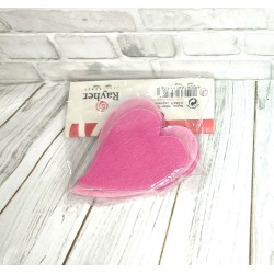 Coeurs en feutrine rose