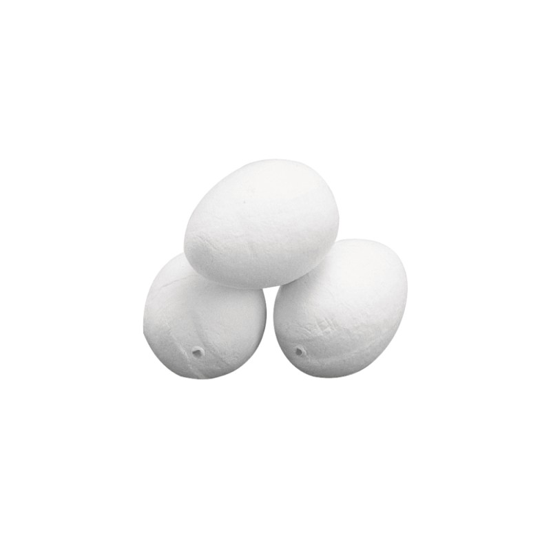 Oeufs en ouate - blancs - en sachet Oeufs en ouate - blancs - en sachet