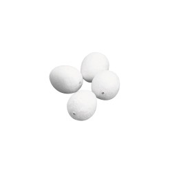 Oeufs en ouate - blancs - en sachet