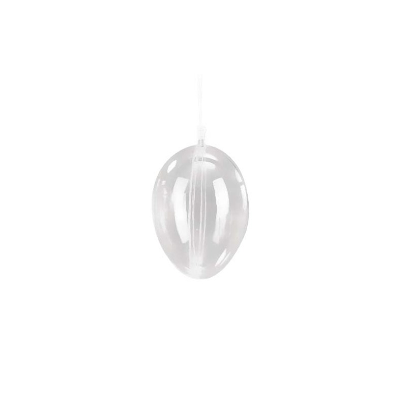 Oeuf en plastique transparent - 2 parties. Oeuf en plastique transparent - 2 parties.