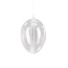 Oeuf en plastique transparent - 2 parties.