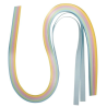 Bandes de papier pour Quilling 50x0.9cm. 80 g/m2.sct.-LS 100pces pastel 50x0.9cm 100 pièces - Pastel