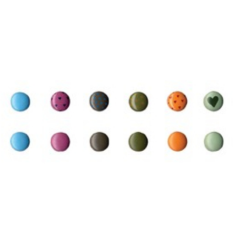 60 Attaches parisiennes de couleurs différentes