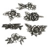 Attaches parisiennes fleurs