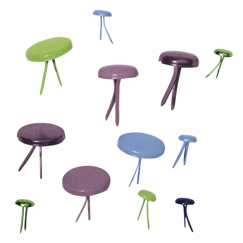 Brad fasteners - assorted colors