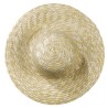 Chapeau en paille naturelle 30 cm