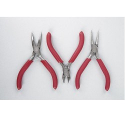 3-piece jewelry pliers kit with case