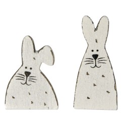 Miniatures Lapins en bois