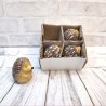 Ceramic hedgehogs, 3 cm, set of 4 pieces