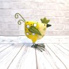 Coq en métal peint 8cm
