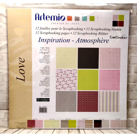 12 feuilles Scrapbooking 170g/m²
