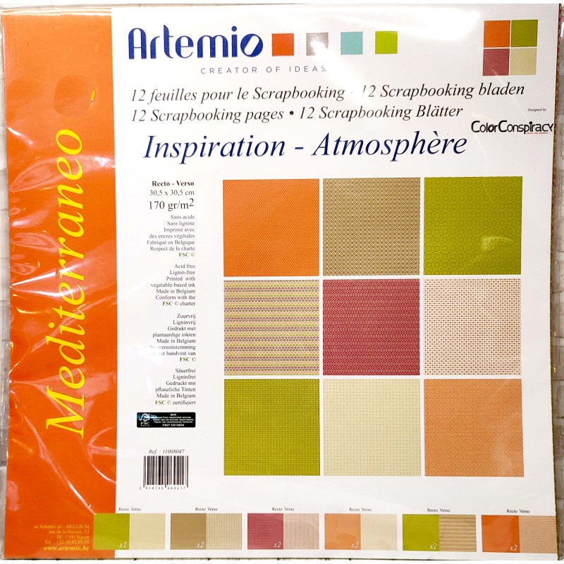 12 feuilles pour le Scrapbooking 12 feuilles pour le Scrapbooking