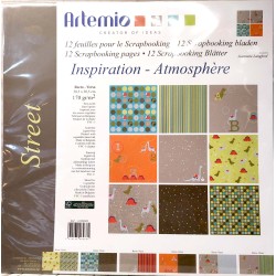 12 feuilles pour le Scrapbooking