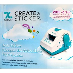 XYRON Create a Sticker Cartouche d'adhésif permanent de 20 pi - 6,1 m