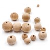 Natural wooden beads