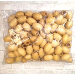 Perles en bois naturel