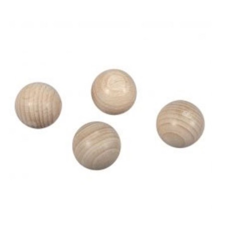 Raw wooden balls, undrilled, 250 pieces, 15mm