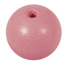 Perles bois mates rondes