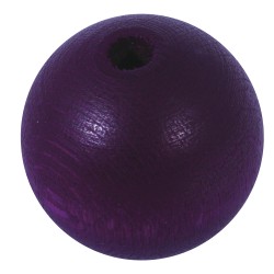 Round matte wooden beads