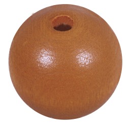 Round matte wooden beads