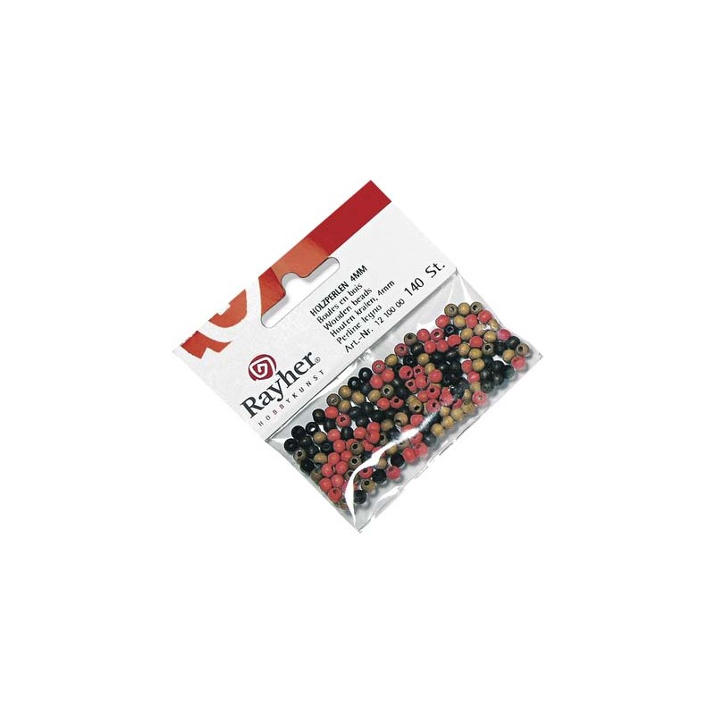 Perles en bois mates rondes