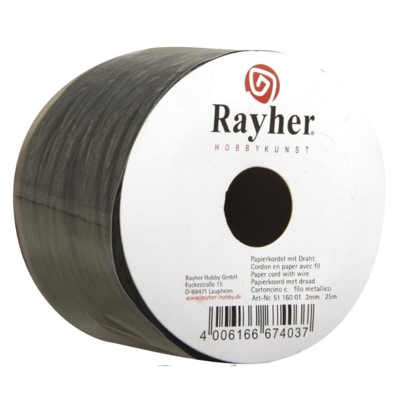 Cordon en papier renforcé - 2 mm. rouleau 25 m
