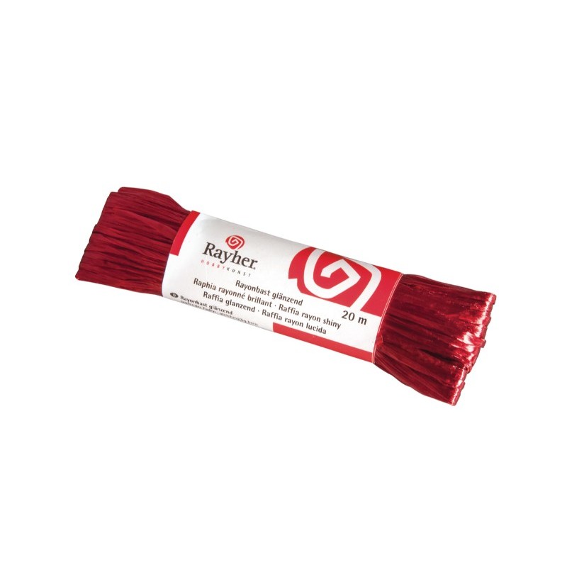 Shiny rayon raffia, 20m skein