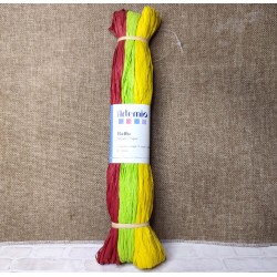 3 cordons de raphia 18mm de couleurs différentes (3X45m) - 50g